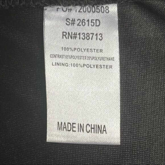 𝅺Doe & Rae Black Chiffon Tunic Dress Button Front Sz S - Picture 9 of 11